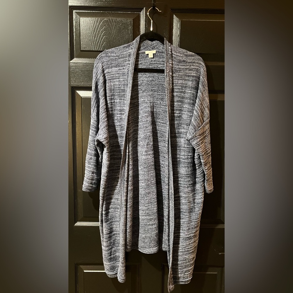J. Jill Marled Knit Long Cardigan Sweater